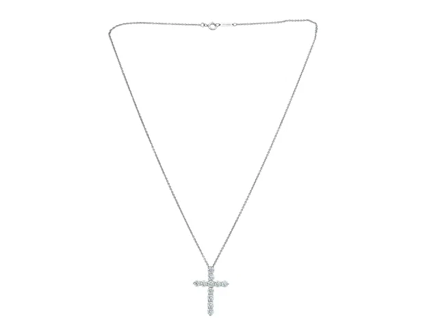 Tiffany & Co. Diamond Cross Pendant Necklace from CIRCA Vault