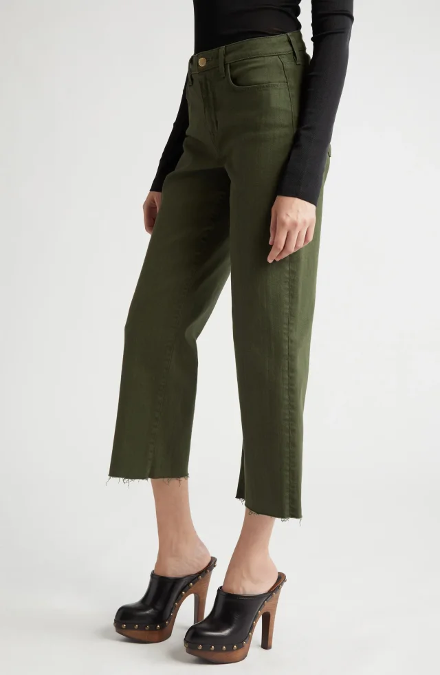 L'AGENCE Wanda High Waist Crop Wide Leg Jeans, photo 11 of 12 from Nordstrom Rack