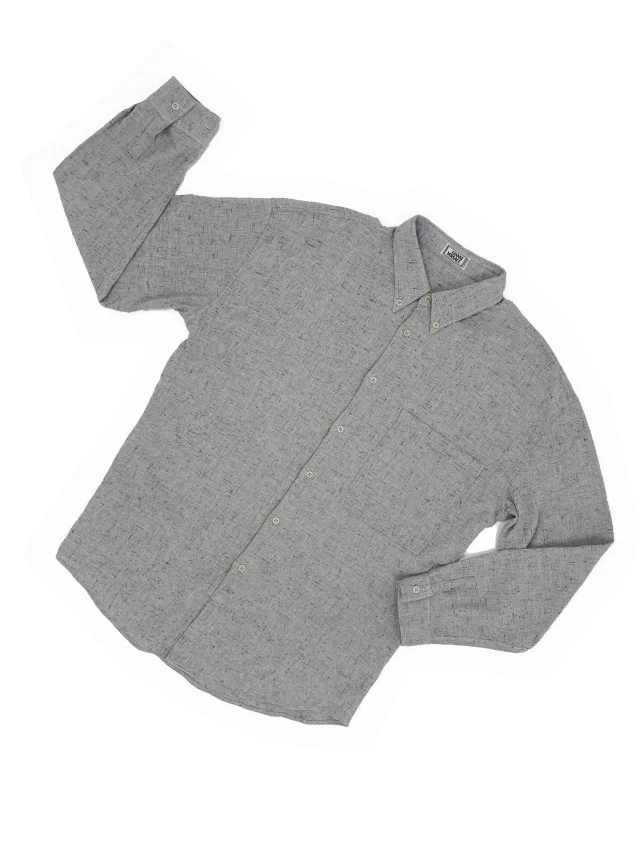 Versace 90s mottled gray shirt in Grey from James Veloria