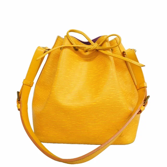 Louis Vuitton Shoulder Bag Epi Petit Noe Jaune in Yellow from The Reluxe