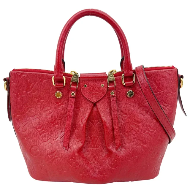 Louis Vuitton Mazarine Monogram Empreinte Shoulder Bag Red in Red Leather from Dallas Designer Handbags