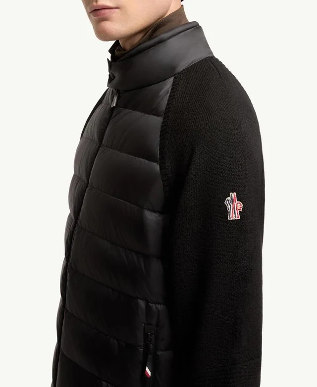 Moncler Grenoble Quilted Zip-Up Sweater, photo 3 of 5 from SENSER