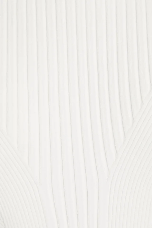 Hervé Léger Ribbed-Knit Mini Dress in White, photo 4 of 4 from THE OUTNET