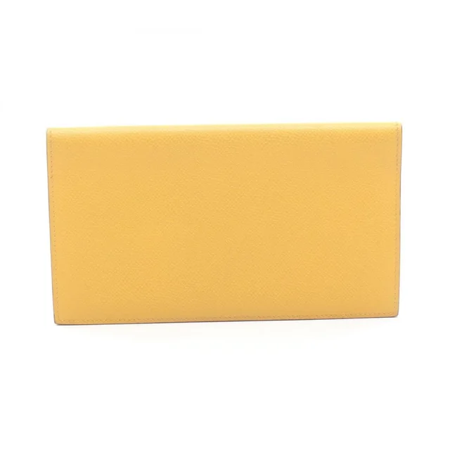Hermès Mc2 Fleming Soleil Bi-Fold Long Wallet, Veau Epsom Leather, Women's, Y in yellow Epsom leather from Poshmark