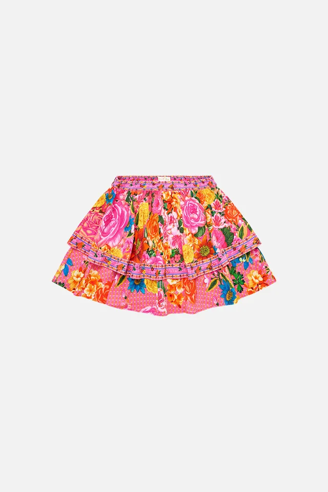 Camilla eBoutique KIDS LAYERED MINI SKIRT WITH ELASTIC BACK ILLUSTRATION NATION from CAMILLA, photo 1 of 1
