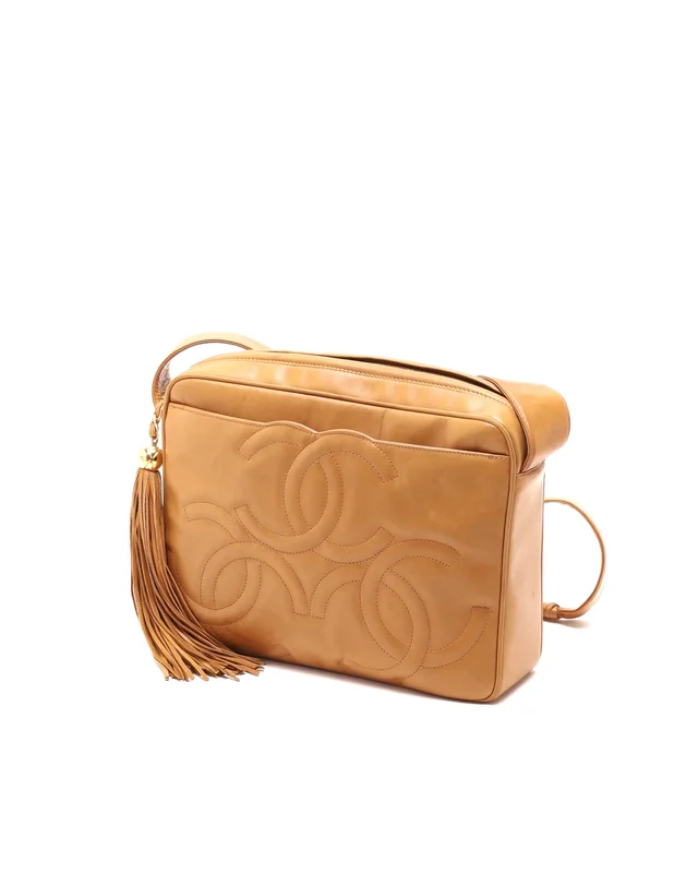 Chanel Triple CC Tassel Camera Bag in Leather from A Retro Tale, photo 2 of 10