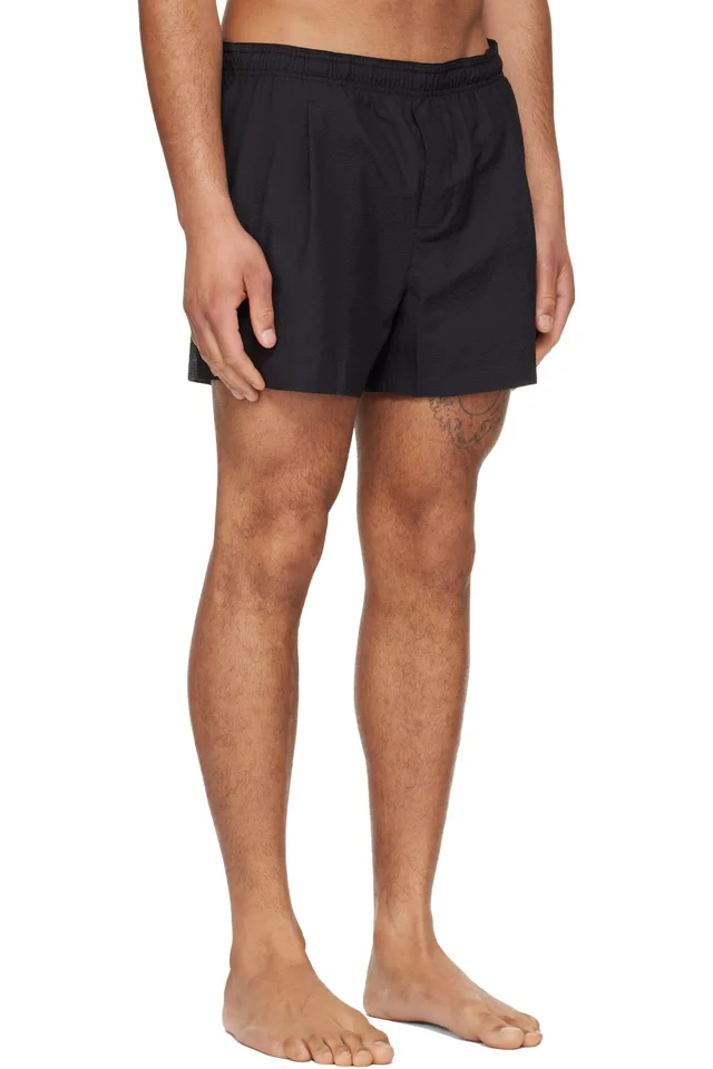 OUR LEGACY Black Boxer Swim Shorts, photo 2 of 2 from SSENSE