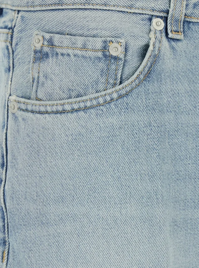 HAIKURE Blue Jeans with Belt Loops and Logo Patch on the Back in Denim Woman, photo 5 of 6 from Gaudenzi Boutique
