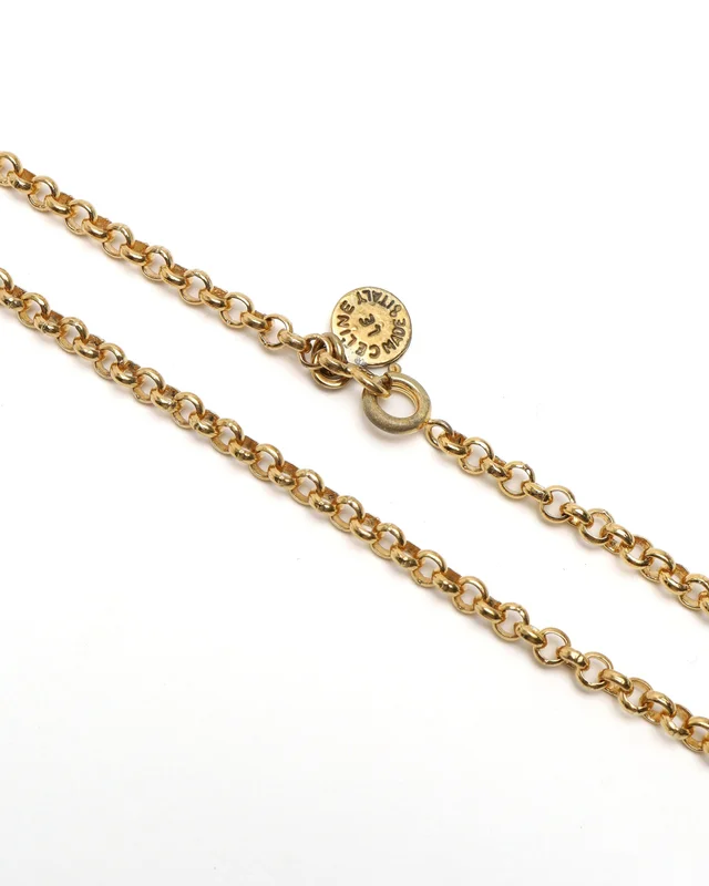 Celine Circle Pearl Necklace in Silk from A Retro Tale, photo 4 of 4