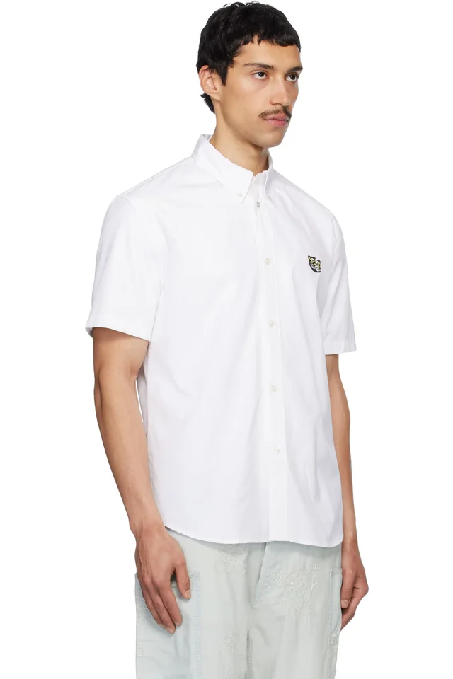 White Kenzo Paris 'KENZO Wild Tiger' Short Sleeve Shirt, photo 2 of 2 from SSENSE