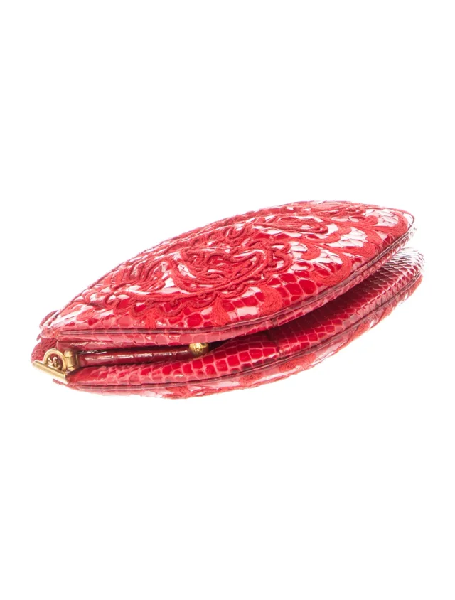Judith Leiber Evening Bag in red Leather from The RealReal, photo 5 of 6