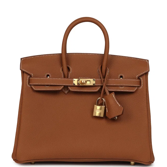 Hermès Birkin 25 Gold Togo Gold Hardware in Gold Togo leather from Madison Avenue Couture
