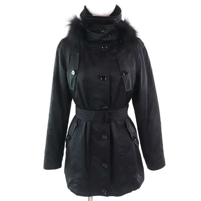 Burberry London Padded Fur Hooded Coat from LuxUness