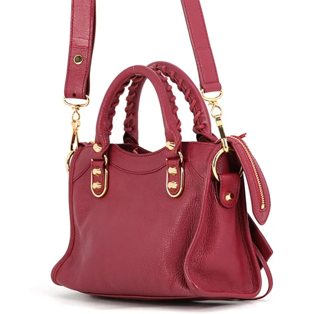 Balenciaga Classic Metallic Edge City 2WAY Handbag New Griotte390160 Leather Size Mini in Leather from GALLERY RARE, photo 2 of 18