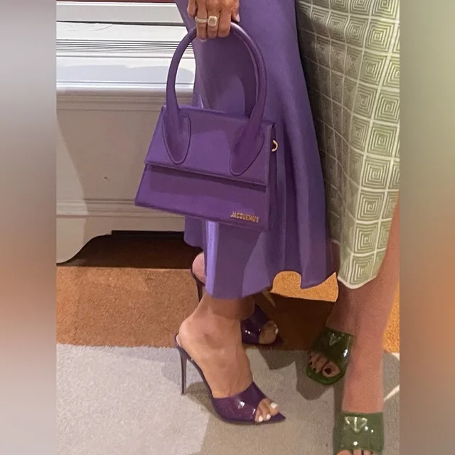 Jacquemus Le Grande Chiquito Purple Leather Top-Handle Bag in purple Leather from Poshmark, photo 9 of 9