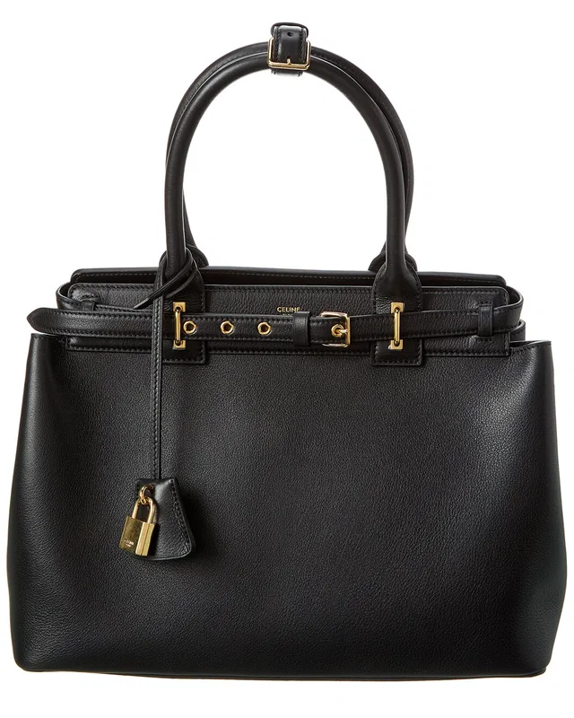 CELINE Conti Leather Satchel, image 1 of 1 from Gilt