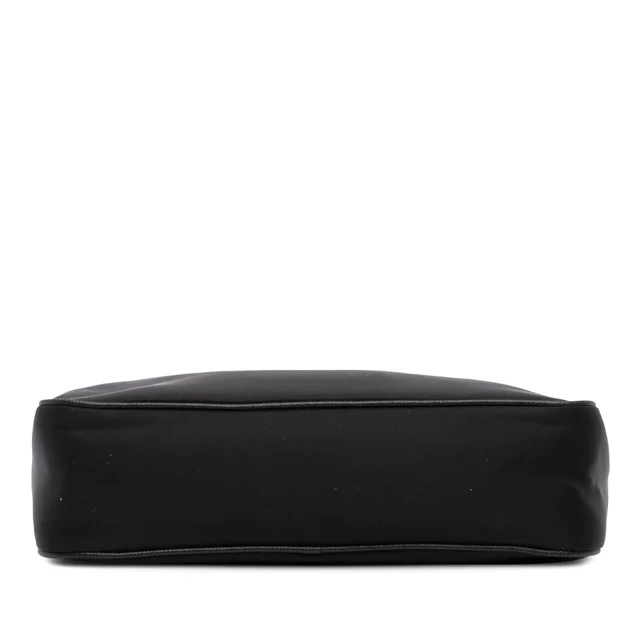 Black Prada Saffiano Trimmed Re Nylon Re Edition 2005 Satchel in Black Saffiano leather from Designer Revival, photo 2 of 2