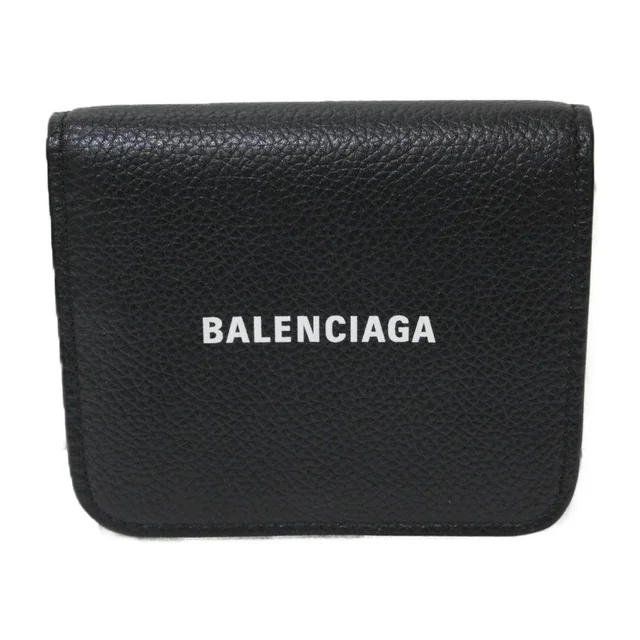 Balenciaga Bi Fold Wallet Black Leather Folding Compact in black Leather from Poshmark