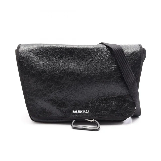 Balenciaga Shoulder Bag Explorer Flap Messenger Leather in Leather from The Reluxe