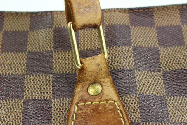 Louis Vuitton 100th Anniversary Centenaire Damier Ebene Columbine Zip Tote in Brown Canvas from Bagriculture