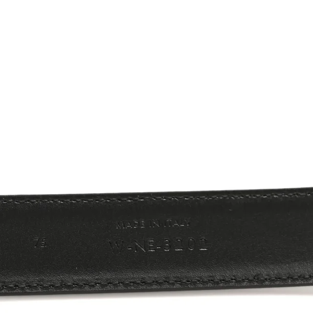 Celine Box Calfskin Medium 25mm Triomphe 75 30 Belt Black in Black Calfskin from FASHIONPHILE, photo 5 of 9