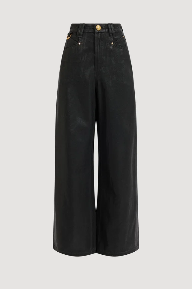AJE Montana Coated Jean in Black from Aje, photo 1 of 1