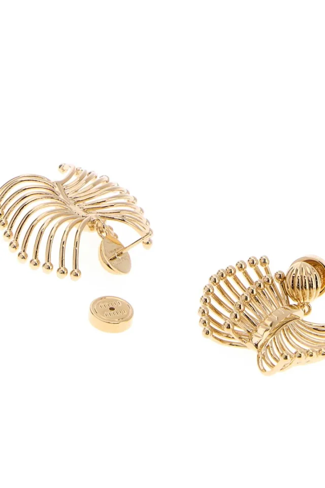 Miu Miu Jewelry Earrings — Gold Brass in Gold from HEWI, photo 3 of 3