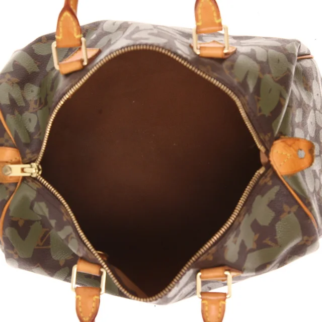 Louis Vuitton X Stephen Sprouse Speedy Limited Edition handbag in Brown Coated canvas from Collector Square, photo 4 of 4