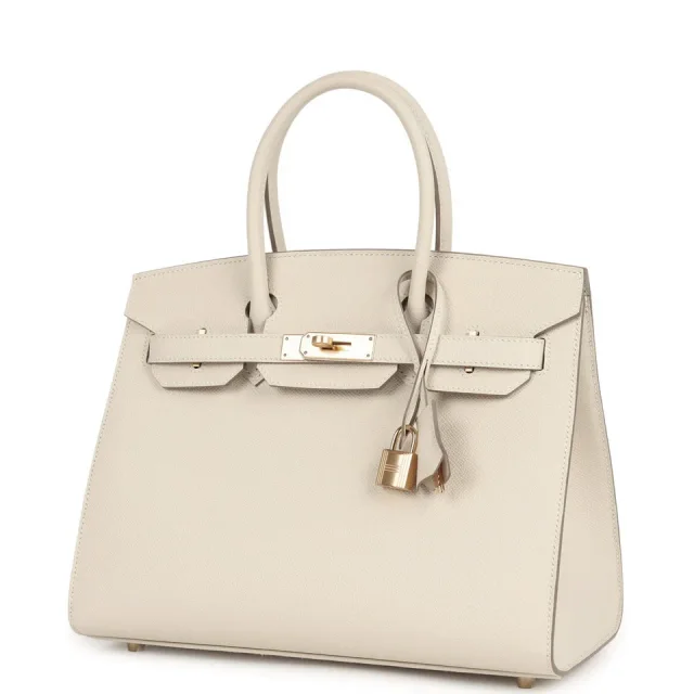 Hermès Birkin Sellier 30 Craie Epsom Gold Hardware Payment 2 for JJ only in Ivory Epsom from Madison Avenue Couture, photo 2 of 3