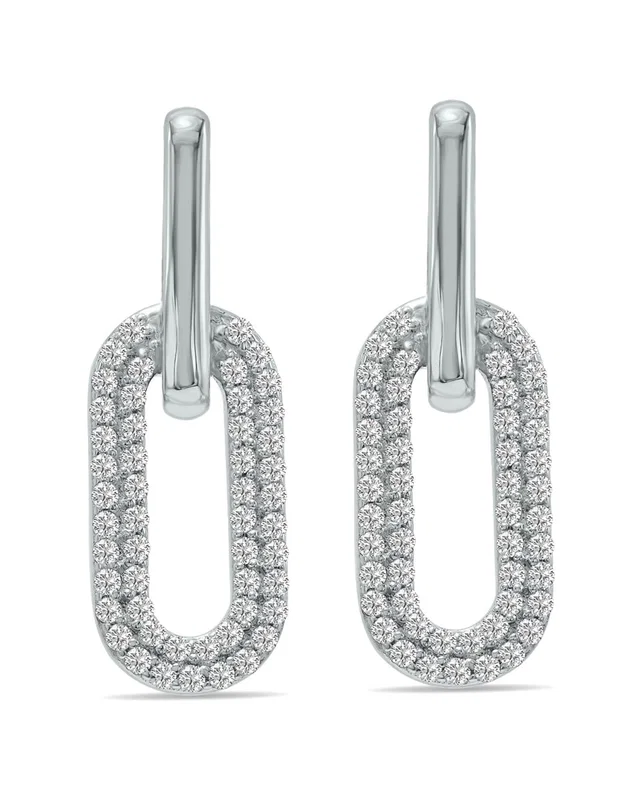 Lab Grown Diamonds 14K 0.50 ct. tw. Lab-Grown Diamond Dangle Earrings, image 1 of 1 from Gilt