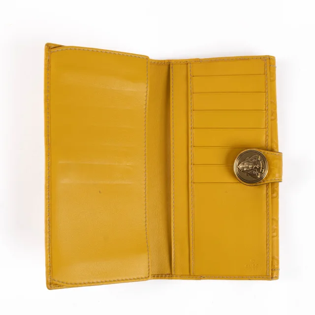 Gucci Guccissima Crest Wallet in Yellow Leather from Labellov, photo 4 of 4