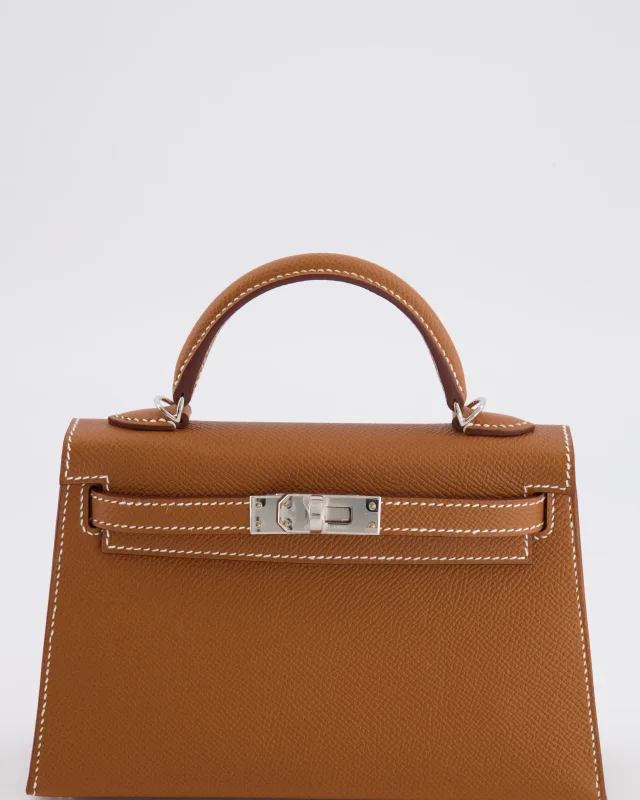 Hermès Mini Kelly II 20 Bag in Gold Epsom leather from Sellier, photo 11 of 21