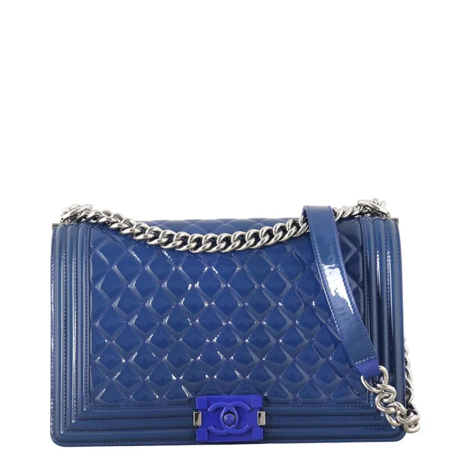 Chanel Boy New Medium Plexiglass Patent in Patent leather from Luxe.It.Fwd