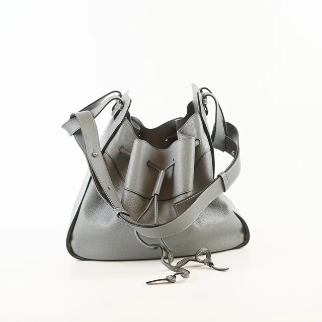 Loewe Hammock Small Grey in Grey Leather from The Purse Affair