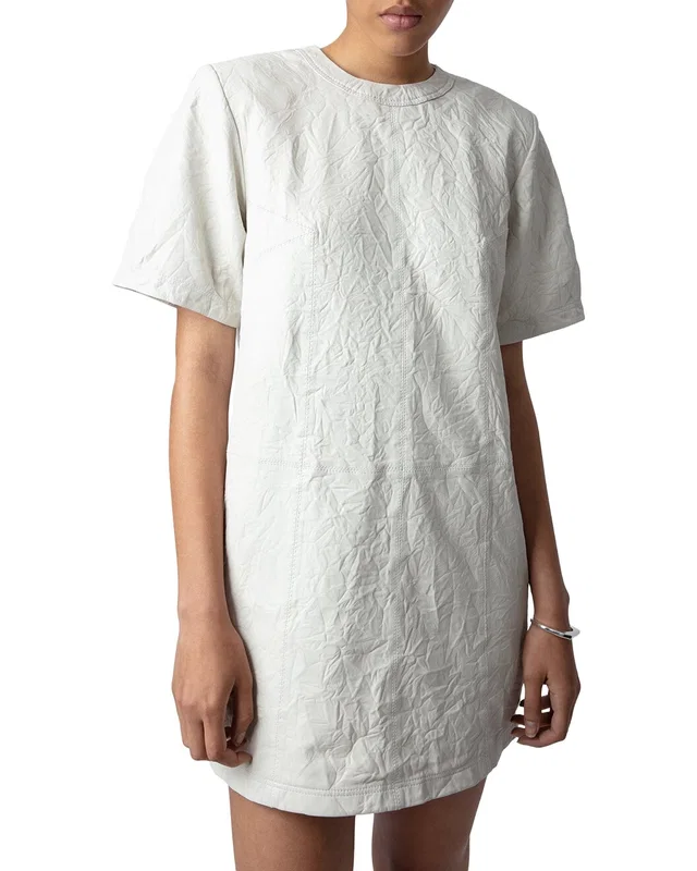 Zadig & Voltaire Riddy Leather Froisse Dress, image 1 of 1 from Gilt