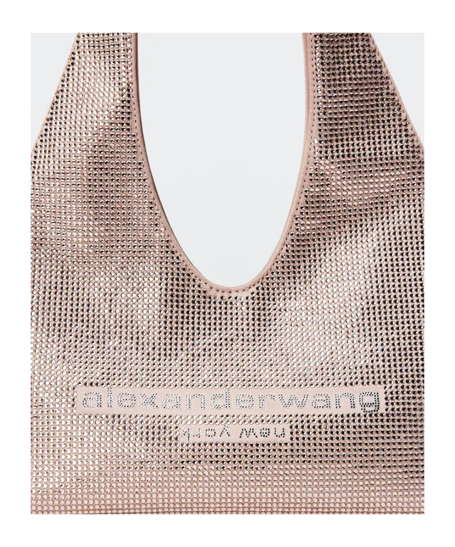 Alexander Wang crystal-embellished logo-patch shoulder bag, photo 3 of 5 from SENSER