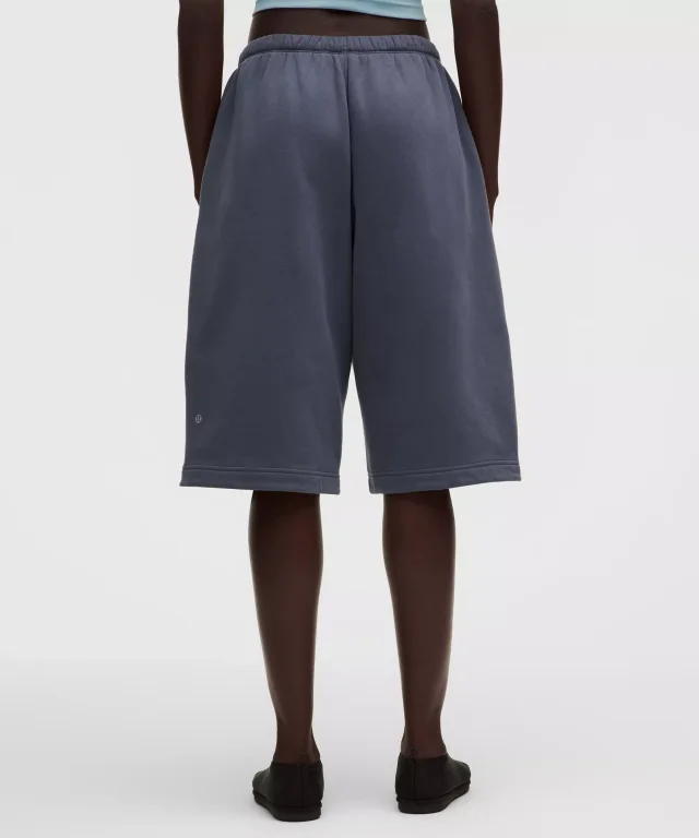 lululemon Women's Steady State SuperLoft Oversized Short 15" in Dusty Diamond, photo 3 of 14 from lululemon