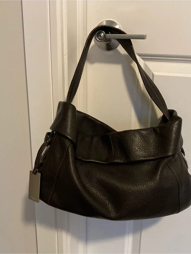 Furla Brown Pebbled Leather Shoulder Bag in brown|red Leather from Poshmark