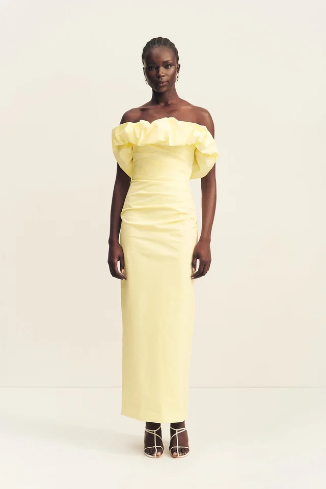 Shona Joy CAMPBELL STRAPLESS BUBBLE MAXI DRESS - LEMONADE from Shona Joy, photo 1 of 1