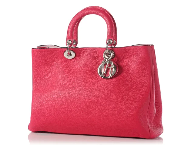 Dior Large Diorissimo Hot Pink Bag in Pink Leather from Ann's Fabulous Finds, photo 3 of 11