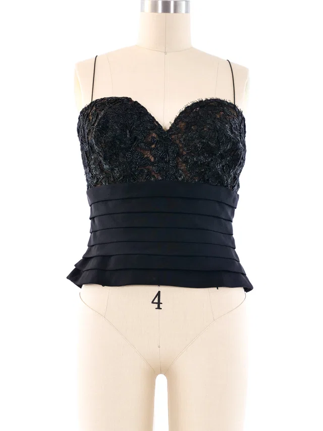 Saint Laurent Haute Couture Lace Bustier from Arcade Vintage