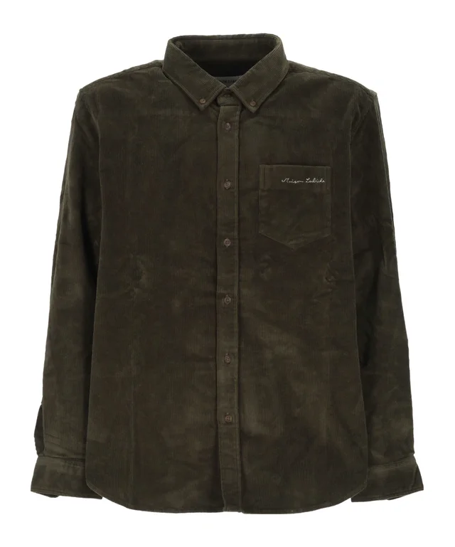 Maison Labiche corduroy embroidered-logo shirt from SENSER, photo 1 of 1
