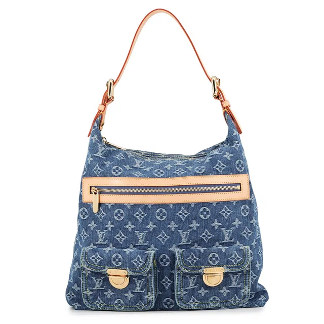 Louis Vuitton Baggy Blue/YellowM95048 Monogram Denim Size GM in Blue Denim from GALLERY RARE