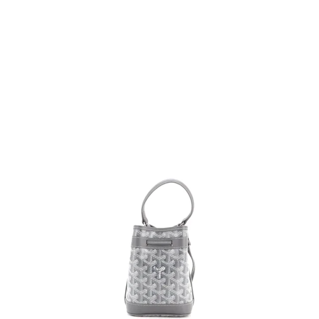 Goyard Petit Flot Bucket Bag Coated Canvas Mini in gray Coated canvas from Rebag, photo 4 of 7