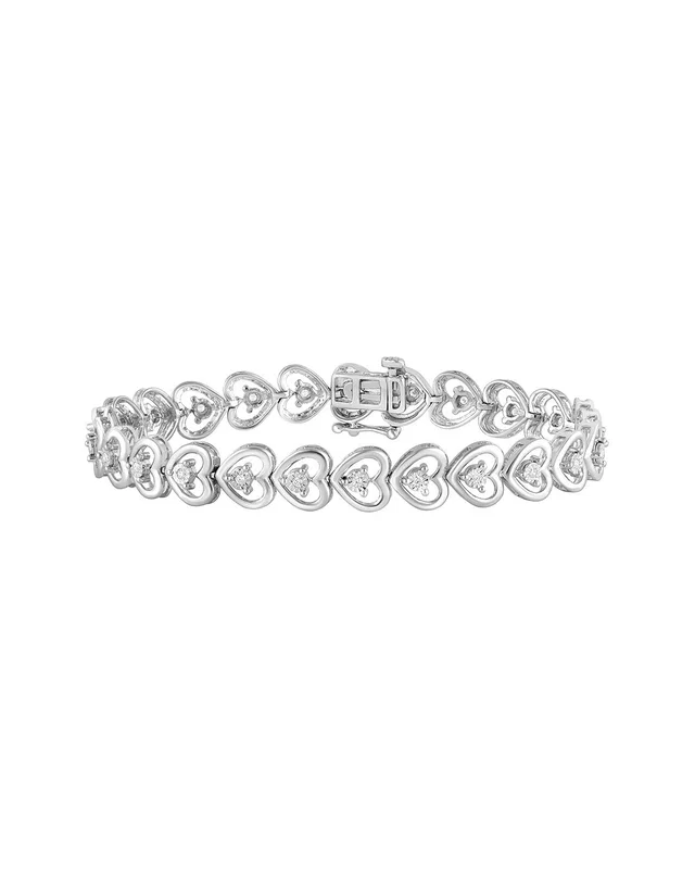 Lab Grown Diamonds Silver 0.25 ct. tw. Lab-Grown Diamond Bracelet, image 1 of 1 from Gilt