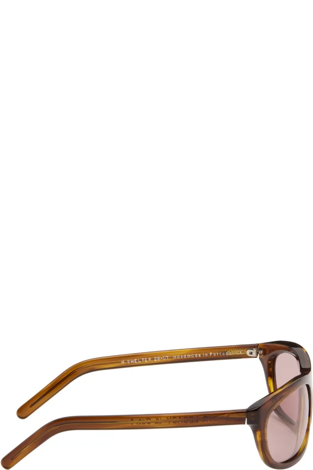 OUR LEGACY Brown Shelter Sunglasses, photo 2 of 4 from SSENSE