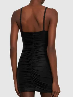 Alessandra Rich Short Dress with V-Neckline in 100% Viscose, photo 3 of 5 from LUISAVIAROMA