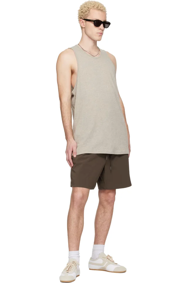 Fear of God ESSENTIALS Taupe Signature Essential Tank Top, photo 4 of 4 from SSENSE