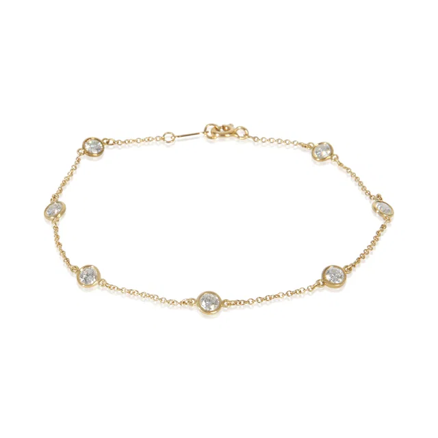 Tiffany & Co. Yellow Gold Diamond Elsa Peretti By The Yard Bracelet 18k in Yellow from HEWI