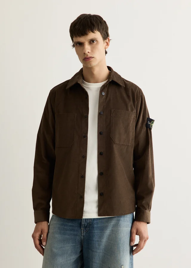 Stone Island Cotton Micro Corduroy Overshirt from Incu, photo 1 of 1